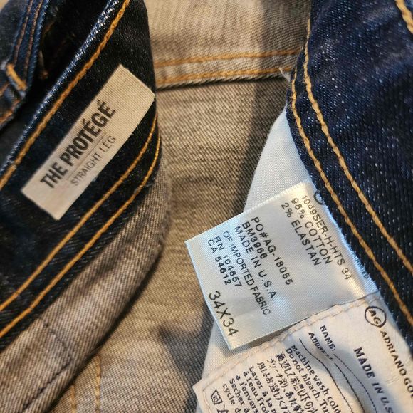 Men's AD Adriano Goldschmeid "The Protege" Straight Leg Jeans - Picture 6 of 7